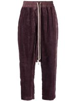 Rick Owens pantalon côtelé court à coupe sarouel - Violet