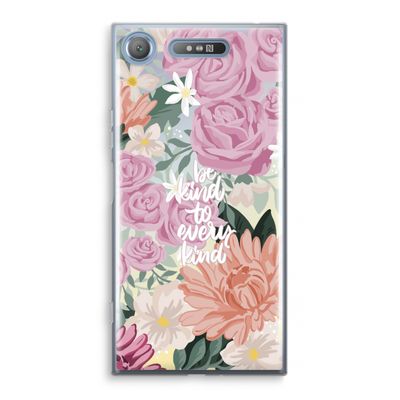 Kindness matters: Sony Xperia XZ1 Transparant Hoesje