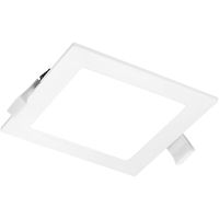 LED Downlight Slim Pro - Aigi Suno - Inbouw Vierkant 6W - Helder/Koud Wit 6000K - Mat Wit - Kunststof