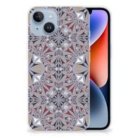 Apple iPhone 14 TPU Siliconen Hoesje Flower Tiles - thumbnail