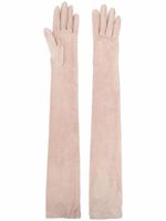 Brunello Cucinelli gants longs en cuir - Tons neutres