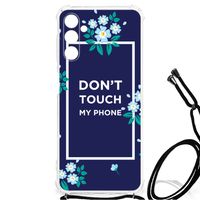 Samsung Galaxy A13 5G | A04s Anti Shock Case Flowers Blue DTMP - thumbnail