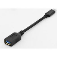 ASSMANN Electronic 0.15m USB C - A 0.15m USB C USB A Mannelijk Vrouwelijk Zwart USB-kabel