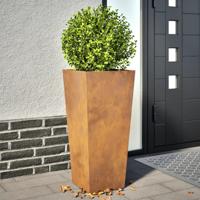 Plantenbakken 2 st 35x35x75 cm weervast staal