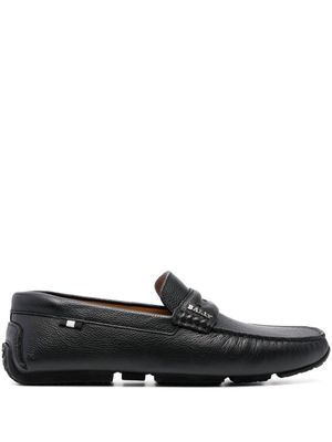 Bally mocassins en cuir sans lacets - Noir