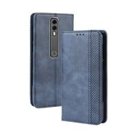 Magnetische Buckle retro Crazy Horse textuur horizontale Flip lederen case voor Vodafone Smart V10 (VFD730) met houder & kaartsleuven & fotolijstjes