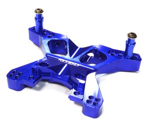 Integy Billet Machined Front Shock Tower, Blue - Traxxas Slash 4x4