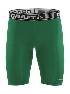 Craft 1906858 Pro Control Compression Short Tights Unisex - Team Green - L