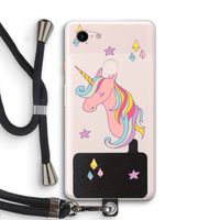 Roze eenhoorn: Pixel 3 XL Transparant Hoesje met koord