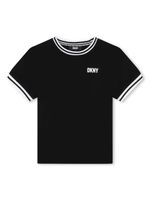 Dkny Kids t-shirt en coton biologique à logo imprimé - Noir