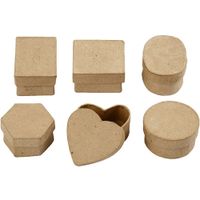 268003 Opbergdoos Karton Cappuccino opslagdoos