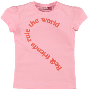 O'Chill Meisjes t-shirt - Eef - Roze