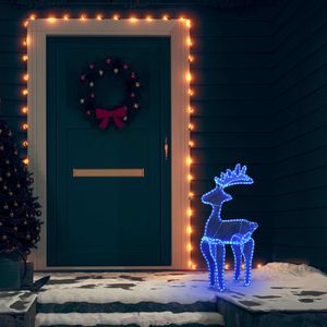 VidaXL Kerstversiering rendier met mesh 306 led&apos;s 60x24x89 cm