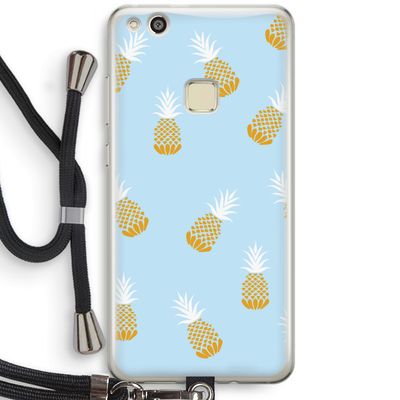 Ananasjes: Huawei Ascend P10 Lite Transparant Hoesje met koord