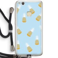 Ananasjes: Huawei Ascend P10 Lite Transparant Hoesje met koord