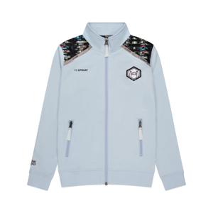 Touzani Damascus Trainingsjack Kids Lichtblauw Zwart Wit