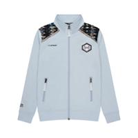Touzani Damascus Trainingsjack Kids Lichtblauw Zwart Wit