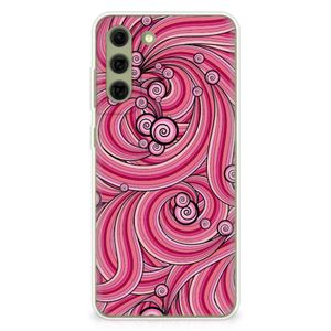 Samsung Galaxy S21FE Hoesje maken Swirl Pink