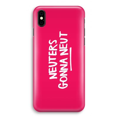 Neuters (roze): iPhone X Volledig Geprint Hoesje