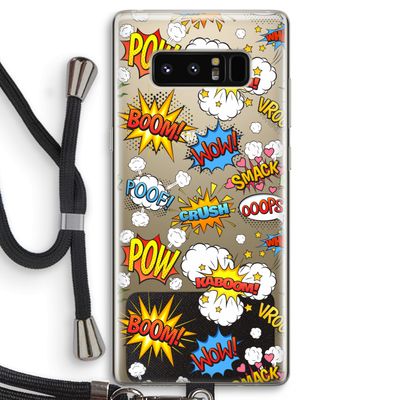 Pow Smack: Samsung Galaxy Note 8 Transparant Hoesje met koord