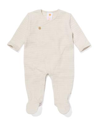 HEMA Newborn boxpakje met voetjes ecru (ecru)