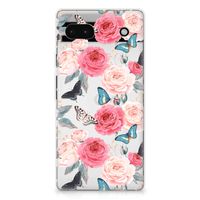 Google Pixel 6A TPU Case Butterfly Roses