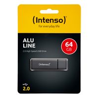 Intenso Alu Line USB flash drive 64 GB USB Type-A 2.0 Antraciet - thumbnail