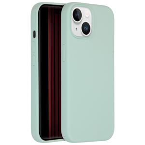 AccezzLiquid Silicone Backcover iPhone 15 Telefoonhoesje Blauw