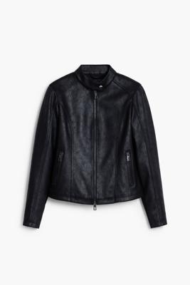 Gecombineerd jack met leerlook - BLACK - XS