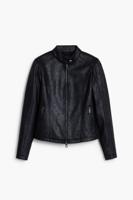 Gecombineerd jack met leerlook - BLACK - XS