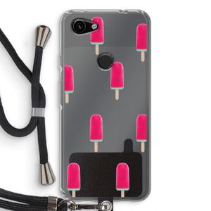 Waterijsje: Pixel 3a Transparant Hoesje met koord