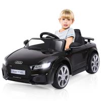 Kinderen Rijden op Auto Audi TTRS 12V Batterij Aangedreven Rijden op Auto met 2 Motoren MP3 Muziek Hoge/Lage Snelheden Zwart