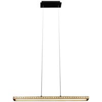 ECO-Light SOLARIS 9054 S WO LED-hanglamp LED 18 W Zwart, Hout