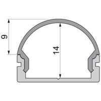 Deko Light 979592 Endkappe R-AU-01-15 Set 2 Stk, Schwarz Profieleindkap Kunststof (l x b x h) 21 x 6 x 16 mm 1 stuk(s)