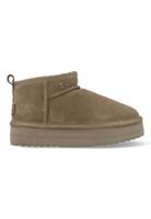 Warmbat Pantoffels Durack Plateau DRC371032 Moss Groen-36 maat 36