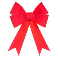 Feeric Christmas Kerst strik - rood fluweel - 30 cm - papier - kerststrik - kerstversiering