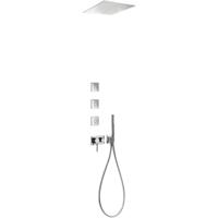 Regendouche set Tres 3V | Inbouw | Mengkraan | 3-weg | Rond | Chroom