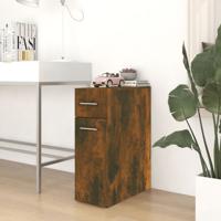 Apothekerskast 20x45,5x60 cm bewerkt hout gerookt eikenkleurig