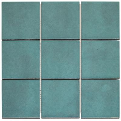 The Mosaic Factory Kasba Mozaïek Tegel Vierkant - Ocean Blue Glanzend Porselein 297x297 mm