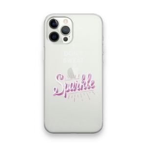 Sparkle quote: iPhone 12 Pro Max Transparant Hoesje