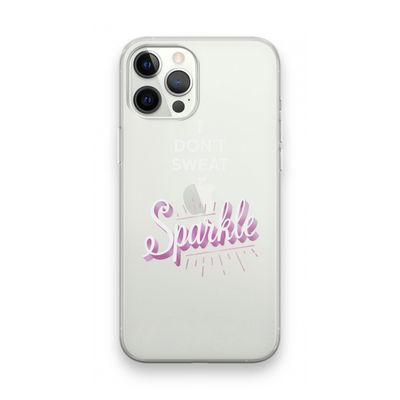 Sparkle quote: iPhone 12 Pro Max Transparant Hoesje