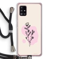 Roses are red: Samsung Galaxy A51 5G Transparant Hoesje met koord