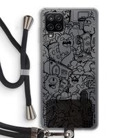 Vexx Black City : Samsung Galaxy A12 Transparant Hoesje met koord