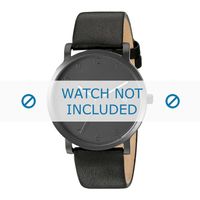 Skagen horlogeband SKW6308 Glad leder Zwart