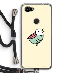 Birdy: Pixel 3a Transparant Hoesje met koord