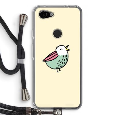 Birdy: Pixel 3a Transparant Hoesje met koord