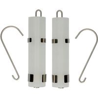 Set van 12x stuks radiator bak luchtbevochtigers/waterverdampers rond mat wit 325 ml / 20 cm