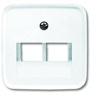 Busch-Jaeger 2CKA001753A8402 UAE-, IAE-, ISDN-contactdoos Afdekking Wit, Zuiver wit (RAL 9010) 1 stuk(s)