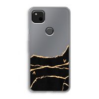 Gouden marmer: Google Pixel 4a Transparant Hoesje