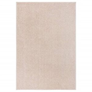 Vloerkleed kortpolig 160x230 cm donkerbeige